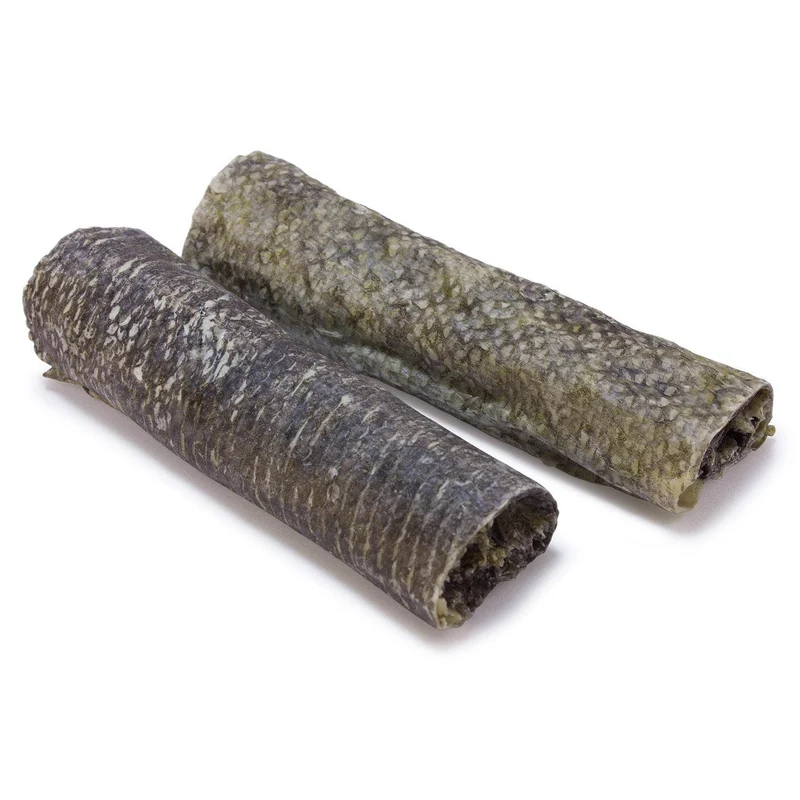 Rollitos de piel de bacalao
