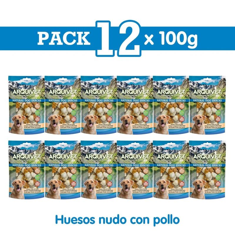 Huesos nudo con pollo