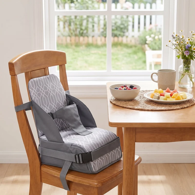 Stoelverhoger baby – Opvouwbaar eetzitje met harnas voor aan tafel