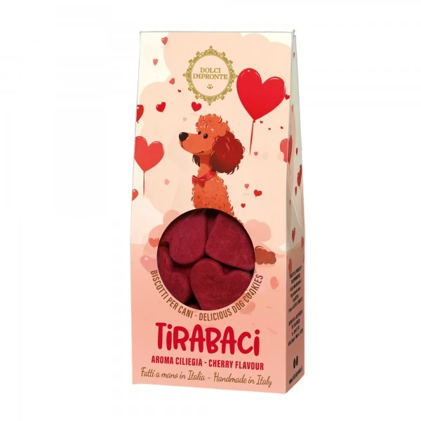 Dolci Impronte - Tirabaci - Biscotti 80gr alla Ciliegia