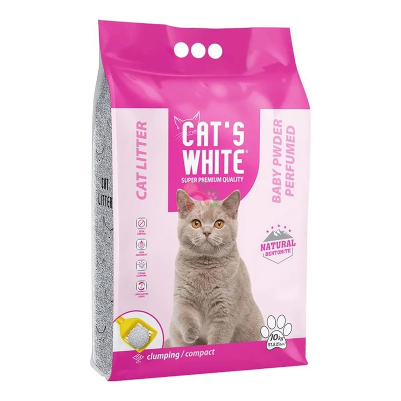 Cat's White Lettiera Profumo di Talco Agglomerante