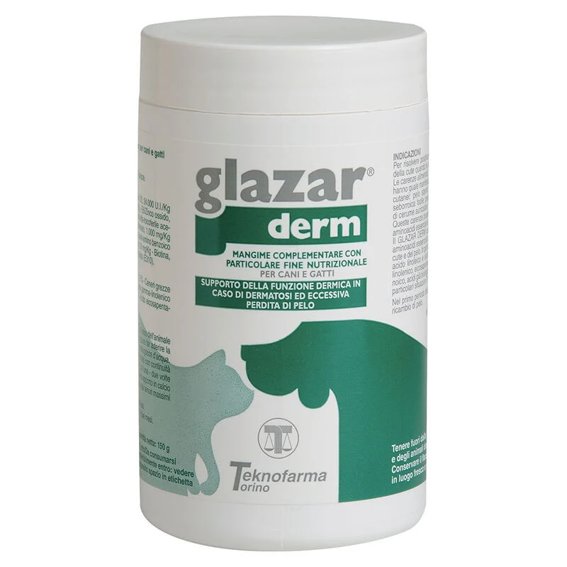 Teknofarma Glazar Derm 150g Polvere Integratore Vitaminico Cani E Gatti