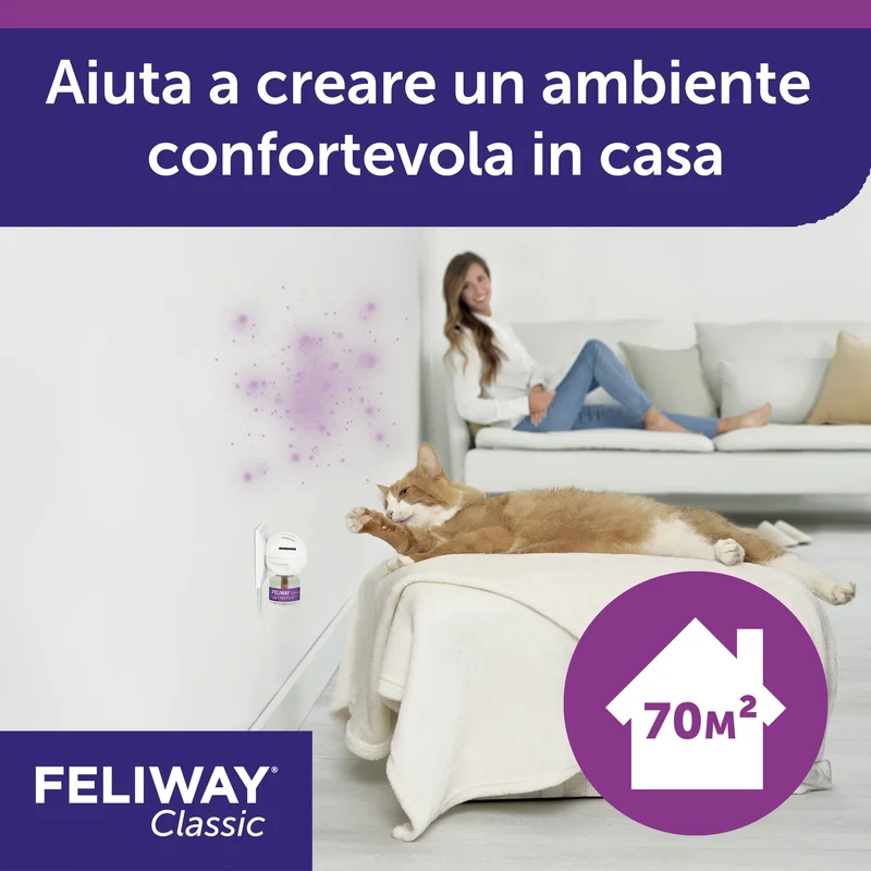 Feliway Classic Ricarica 3x48ml