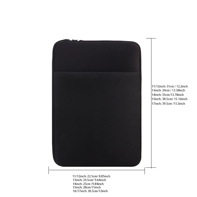 Laptop Binnentas 11–17 Inch – Beschermend met Voorvak