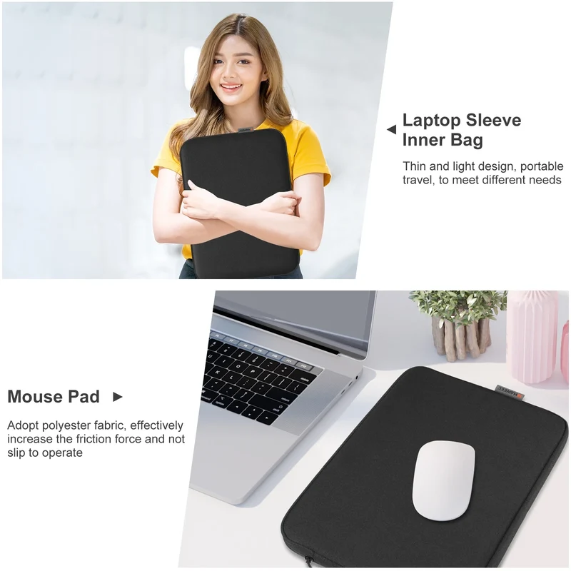 Laptophoes 11–16 Inch – Lichtgewicht, Gewatteerd & met Ritssluiting