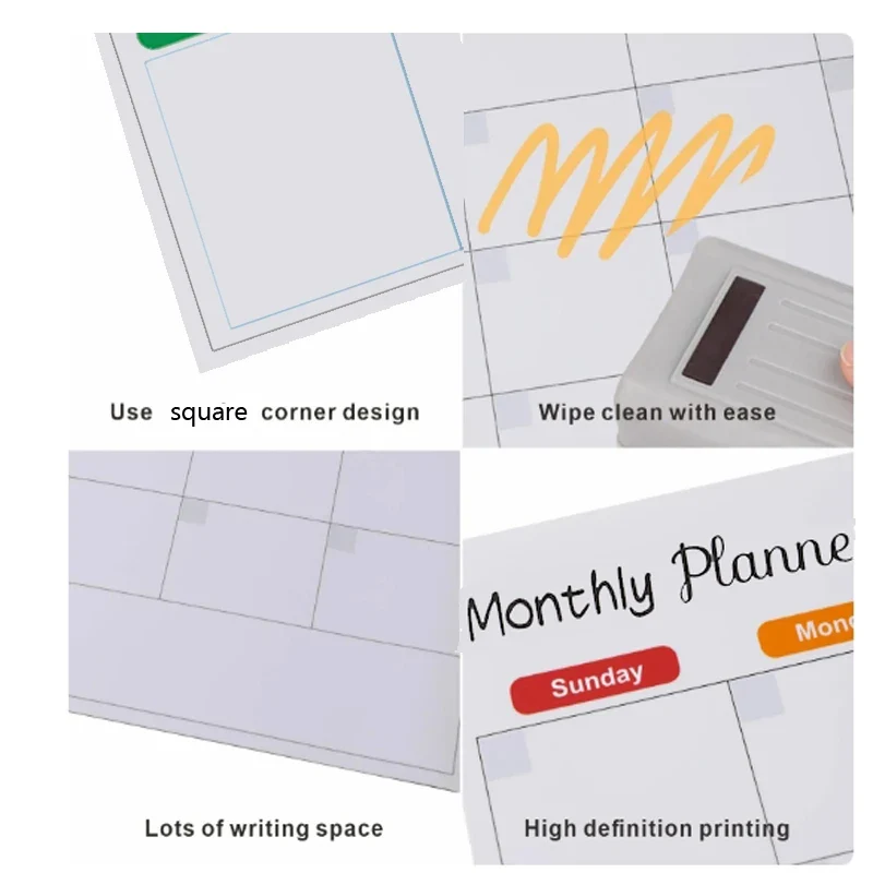 Magnetische Whiteboard Kalender – Maand- & Weekplanner