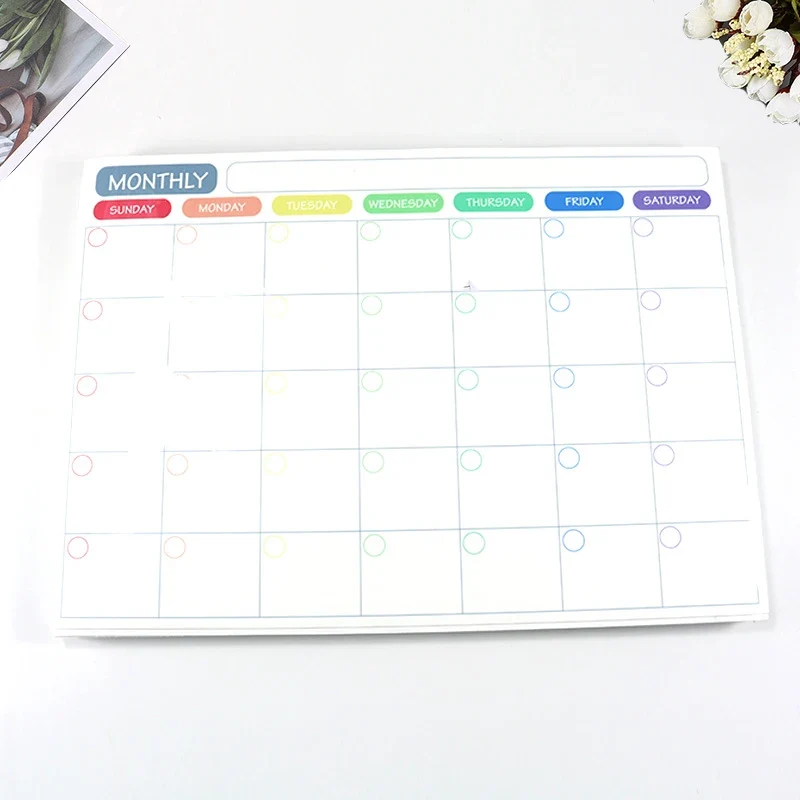 Magnetische Whiteboard Kalender – Maand- & Weekplanner