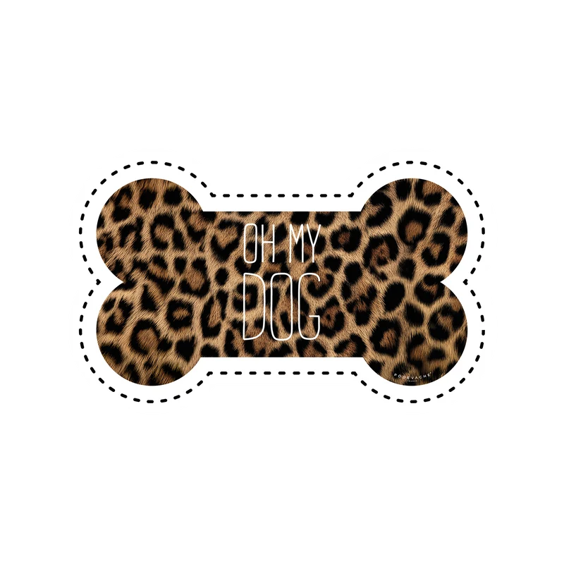 Tappetino in vinile per ciotola per animali domestici Leo Oh My Dog