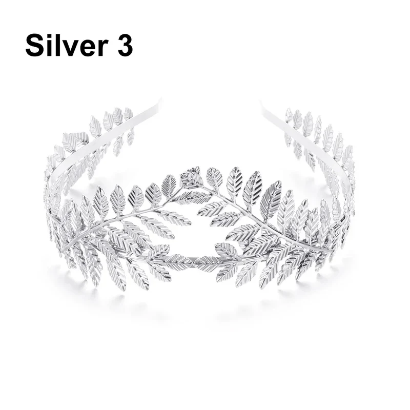Bladgoud tiara bruid – Penelope haarband carnaval hoofdtooi