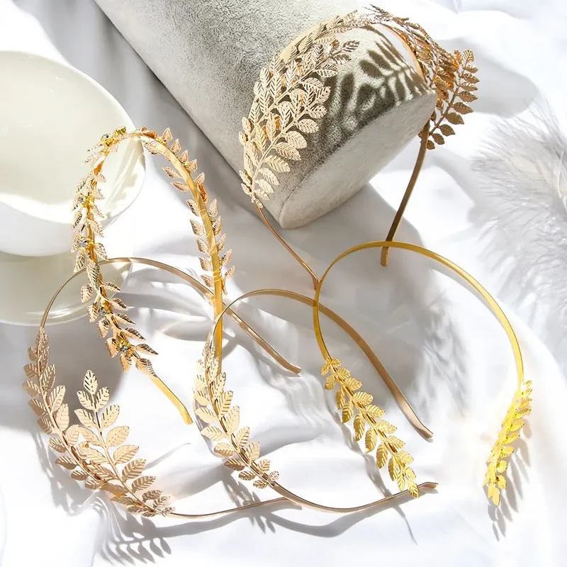 Gouden haarband bruiloft – Odyssee haarband carnaval hoofdtooi