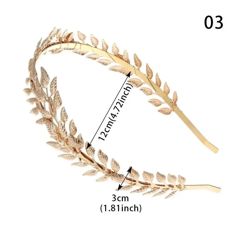 Gouden haarband bruiloft – Odyssee haarband carnaval hoofdtooi