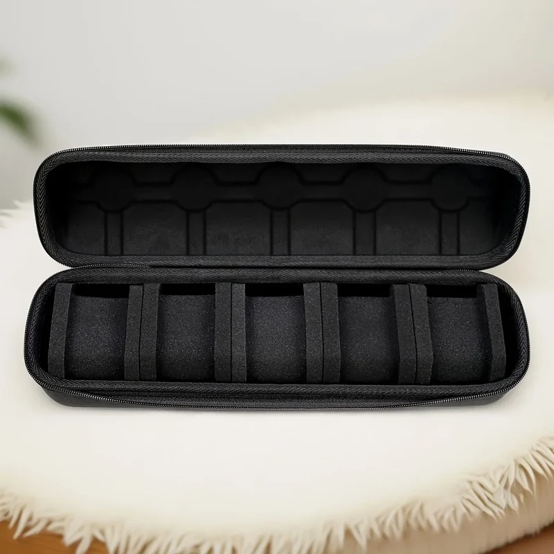 Horloge Etui – Reiskoffer voor 5 Horloges met Harde Buitenkant en Handvat