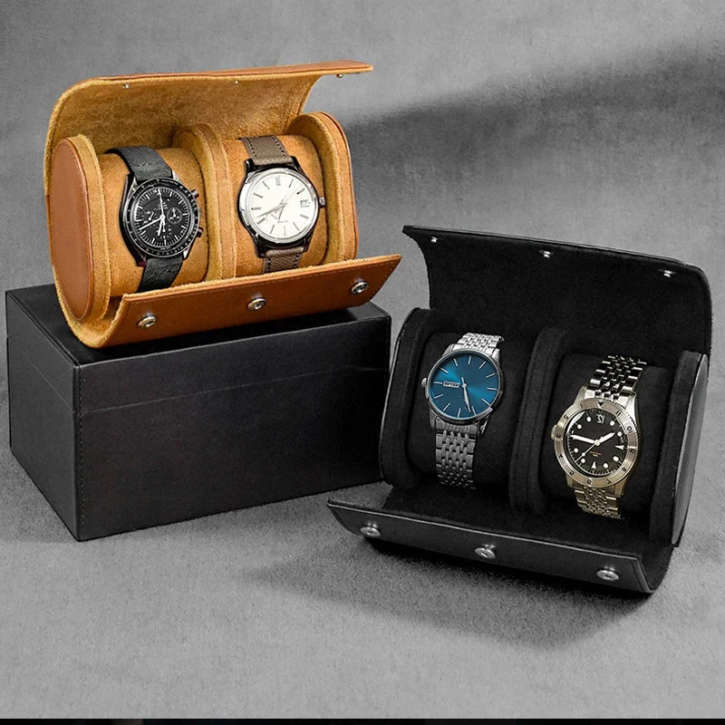 Horlogerol – Reisetui voor 1, 2 of 3 Horloges met Uitneembare Kussens