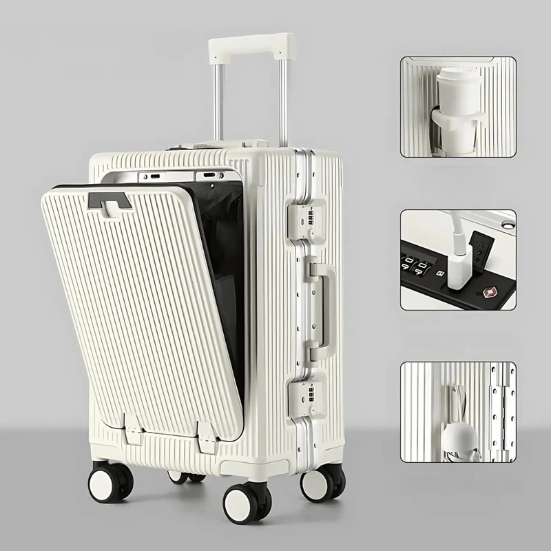 Handbagage Koffer 20 Inch – Laptopvak, TSA-Slot & USB-Aansluitingen