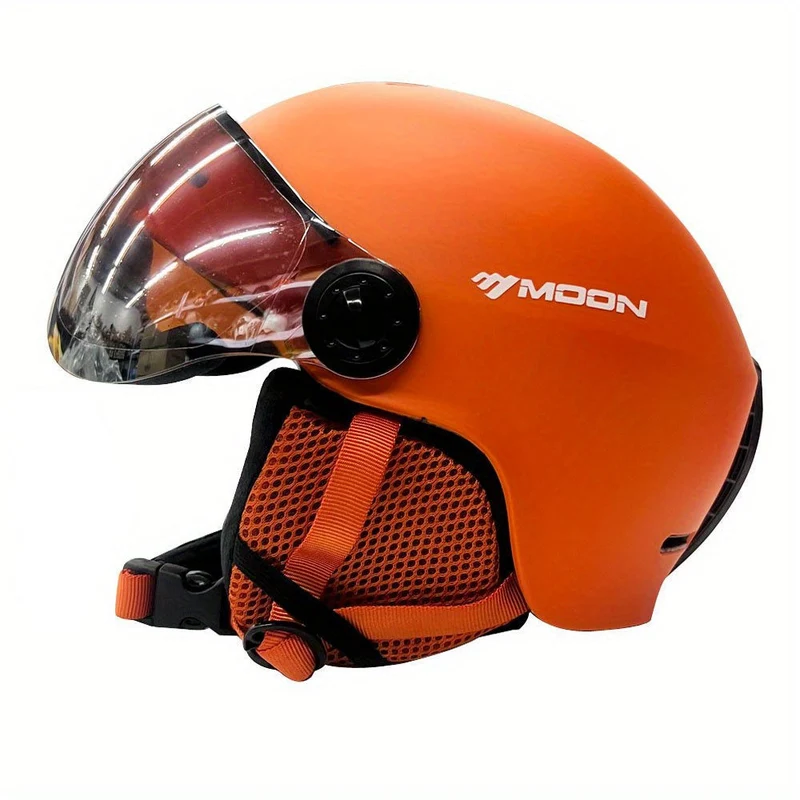 Skihelm – Verstelbaar met Afneembare Vizier & Ademend Design