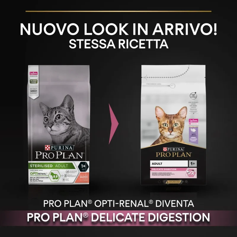 Purina Pro Plan Delicate Digestion Adult 1+ con Tacchino - secco