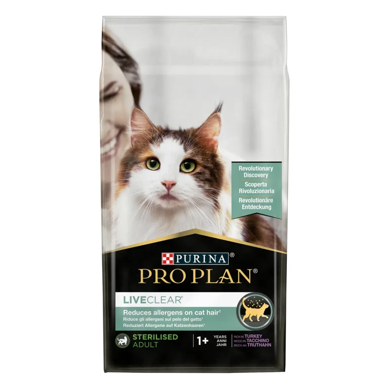 Purina Pro plan LiveClear Adult Sterilised Tacchino - secco gatto
