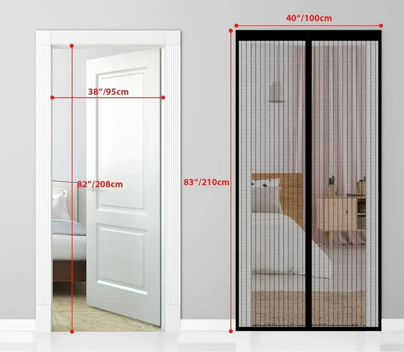 Magnetisch Deurgordijn tegen Insecten – Automatische Sluiting & Eenvoudige Montage