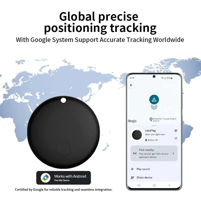 Smart Tracker Halsband voor Huisdieren – Reflecterend & Compatibel met Android