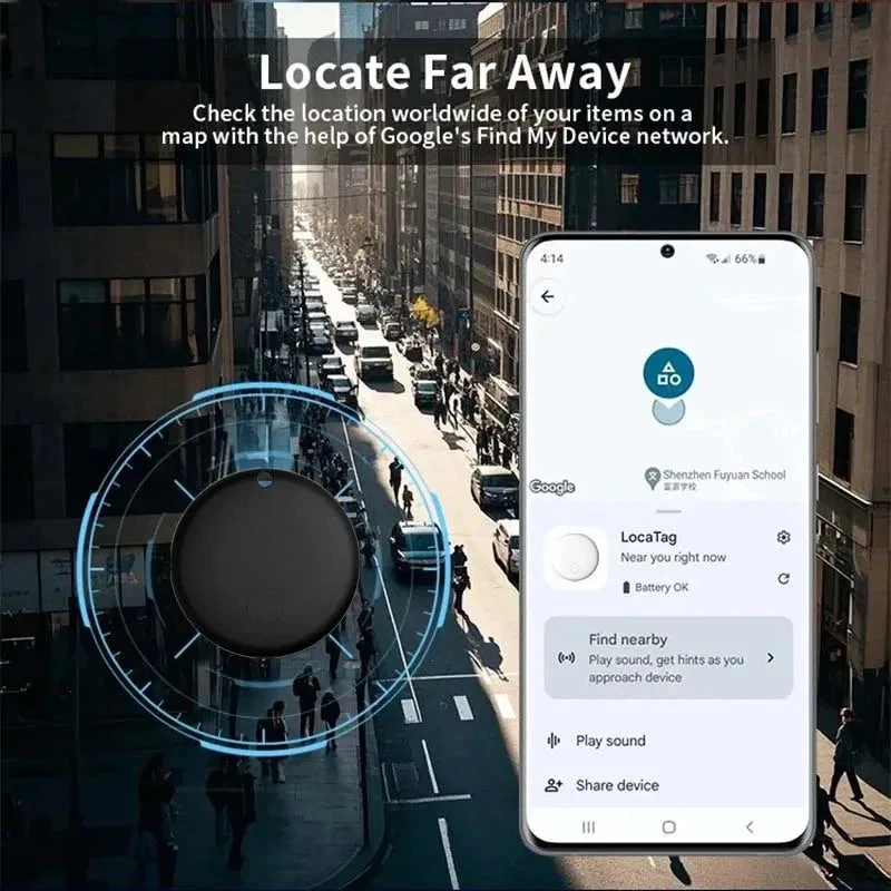 Smart Tracker Halsband voor Huisdieren – Reflecterend & Compatibel met Android