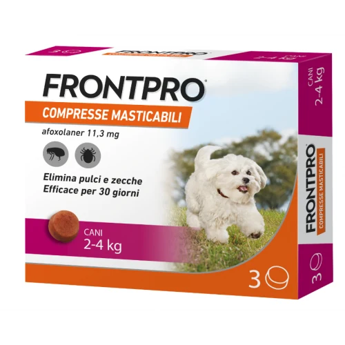 Frontpro Compresse Masticabili Antiparassitari 2-4 Kg