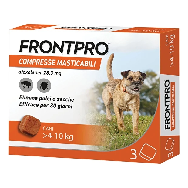 Frontpro Compresse Masticabili Antiparassitari 4 -10 Kg