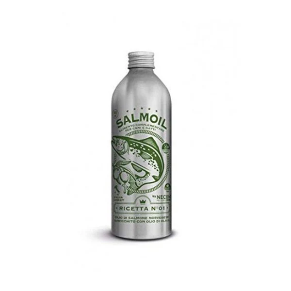 Necon Salmoil Integratore per Cani e Gatti Ricetta 1 Gusto Salmone Norvegese 250ml