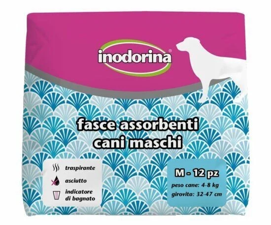 Inodorina - Fasce assorbenti usa e getta per Cani Maschi