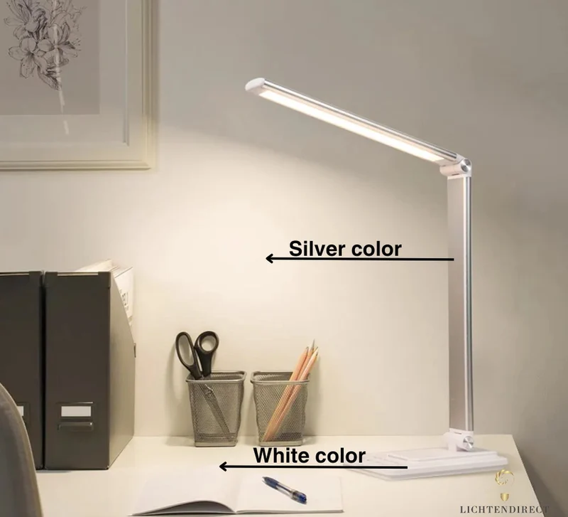 LED Bureaulamp – Dimbaar, Draadloos Opladen & Touchbediening