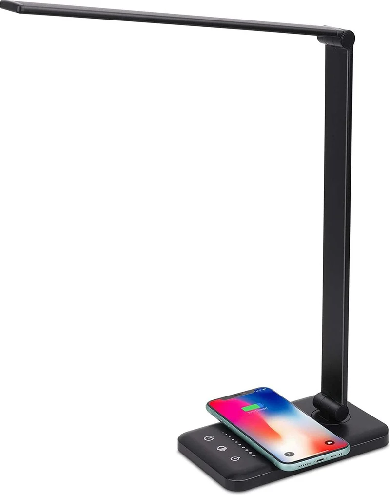 LED Bureaulamp – Dimbaar, Draadloos Opladen & Touchbediening
