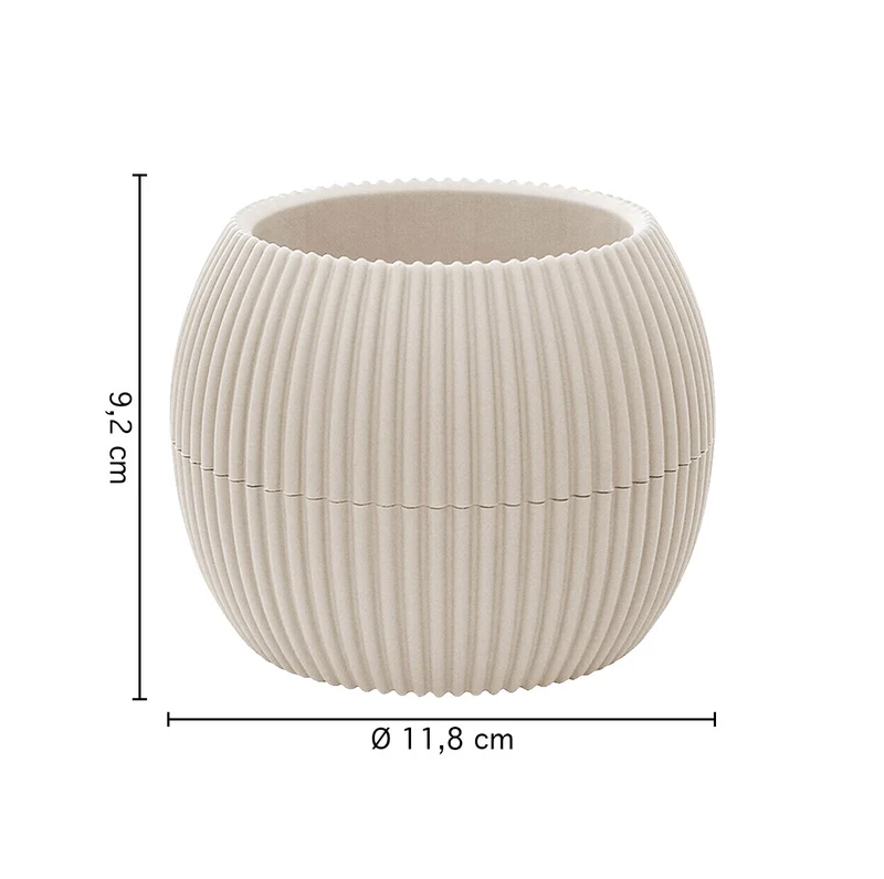 Vasetti per Piante Grasse con Sottobicchiere Integrato Design Moderno Il Gruppone