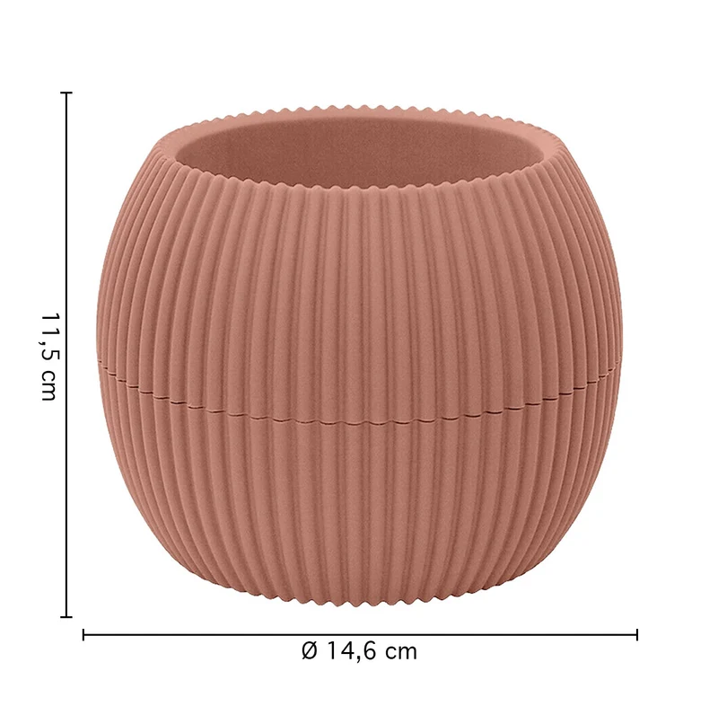 Vasetti per Piante Grasse con Sottobicchiere Integrato Design Moderno Il Gruppone