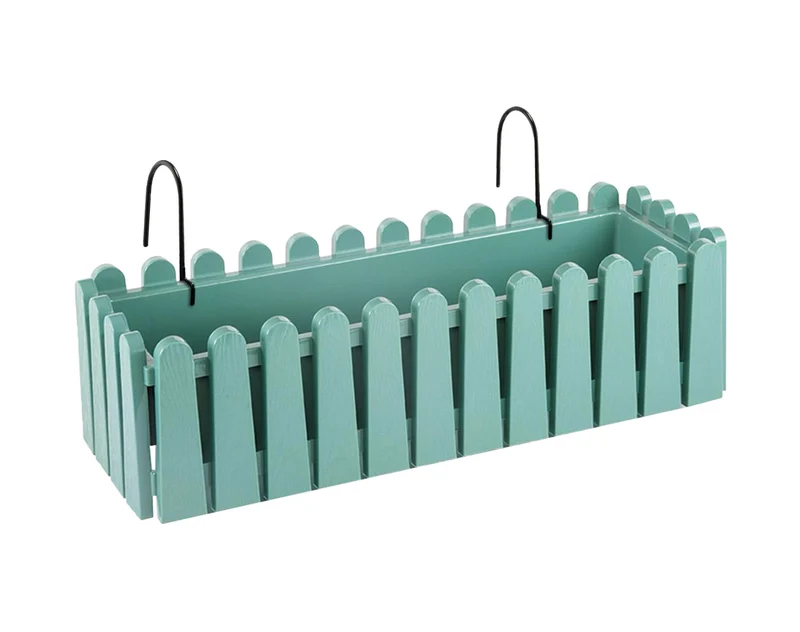 Fioriera Rettangolare Con Sistema Di Drenaggio Conservazione Acqua Balconiera Con Supporti Da Ringhiera Appesa Inclusi Balcone