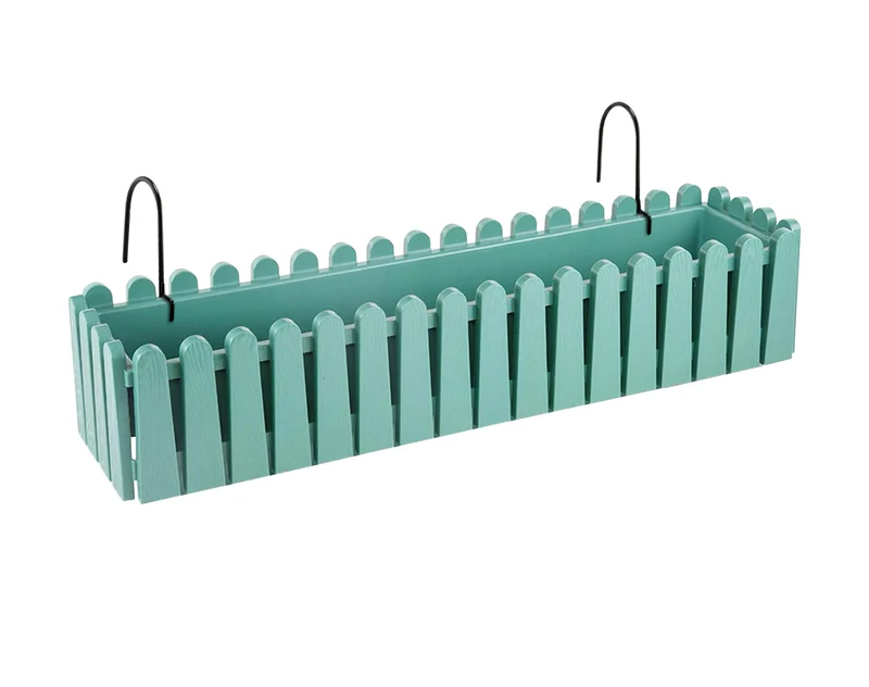 Fioriera Rettangolare Con Sistema Di Drenaggio Conservazione Acqua Balconiera Con Supporti Da Ringhiera Appesa Inclusi Balcone