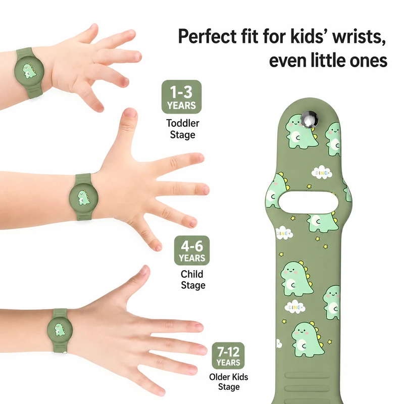 Tracker Armband Kinderen – Verstelbare Siliconen Houder