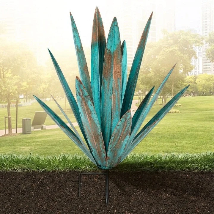 Metalen Agave – Weerbestendig Tuinbeeld met Decoratieve Roestlook