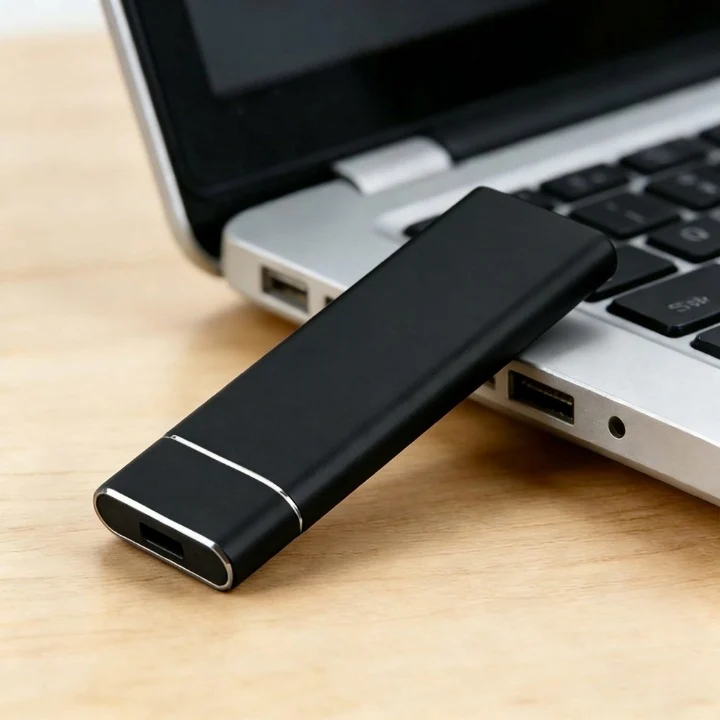 Externe SSD 64GB – USB-C & Compacte Aluminium Behuizing