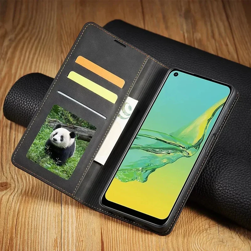 Samsung Telefoonhoes – Lederlook Flip Cover met Magnetische Sluiting