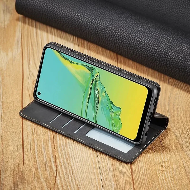 Samsung Telefoonhoes – Lederlook Flip Cover met Magnetische Sluiting