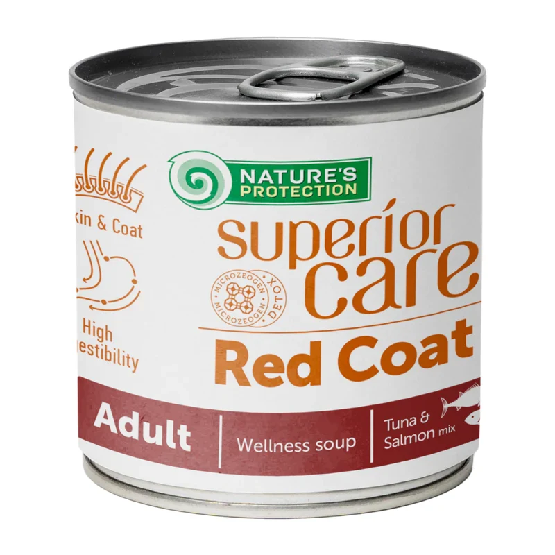 Nature's protection UMIDO RED COAT DOG SOUP - tonno e salmone 140ml