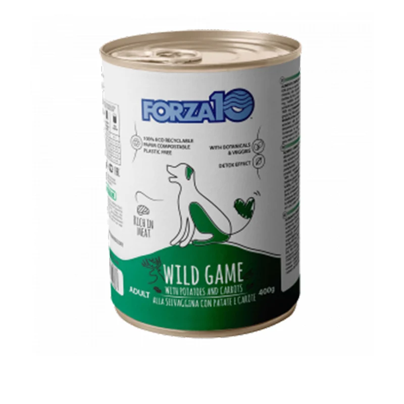Forza10 Umido cane Maintenance alla selvaggina con patate e carote