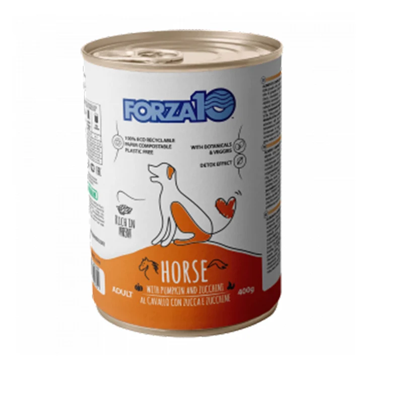 Forza10 Umido cane Maintenance al cavallo con zucca e zucchine