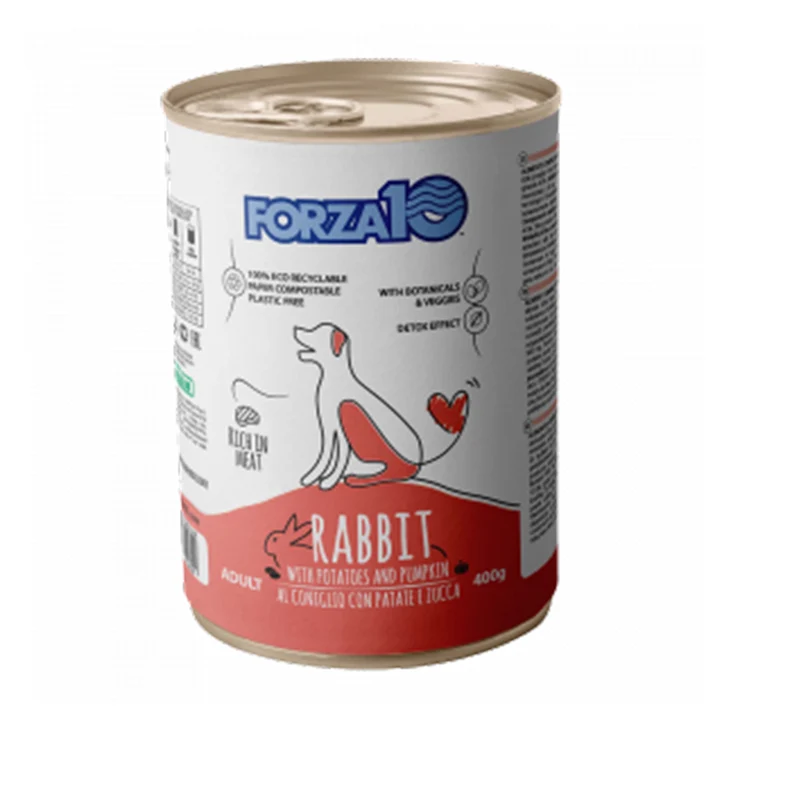 Forza10 Umido cane Maintenance al coniglio con patate e zucca