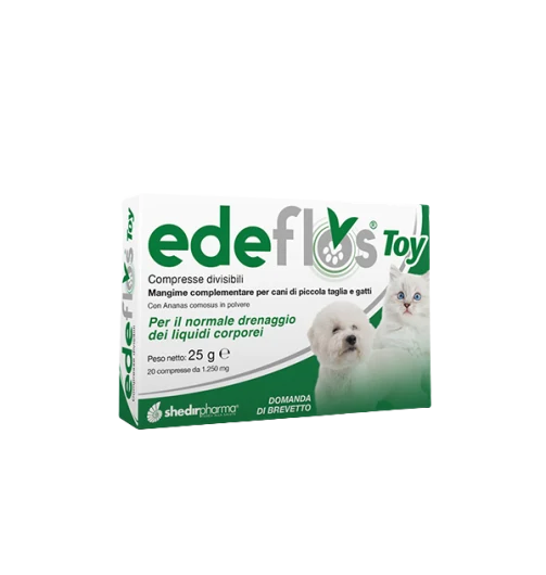 Shedir Edeflos Toy Mangime Complementare Drenante per Cani e Gatti - 20 Compresse