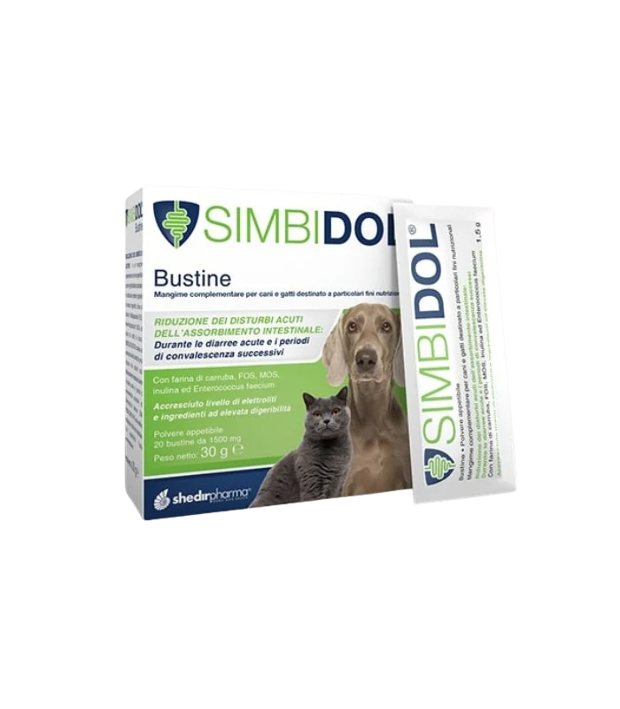 Simbidol Bustine per Cani e Gatti 20 Bustine da 1,5g - Integratore Naturale per la Salute delle Articolazioni