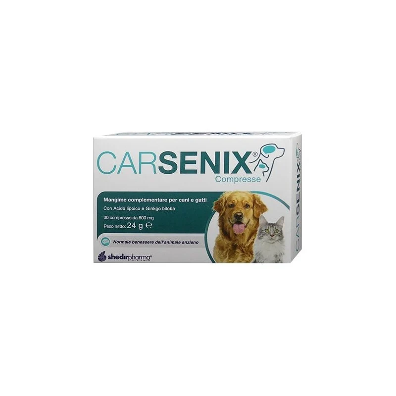 Shedir Carsenix Mangime Complementare per Cani e Gatti 30 Compresse
