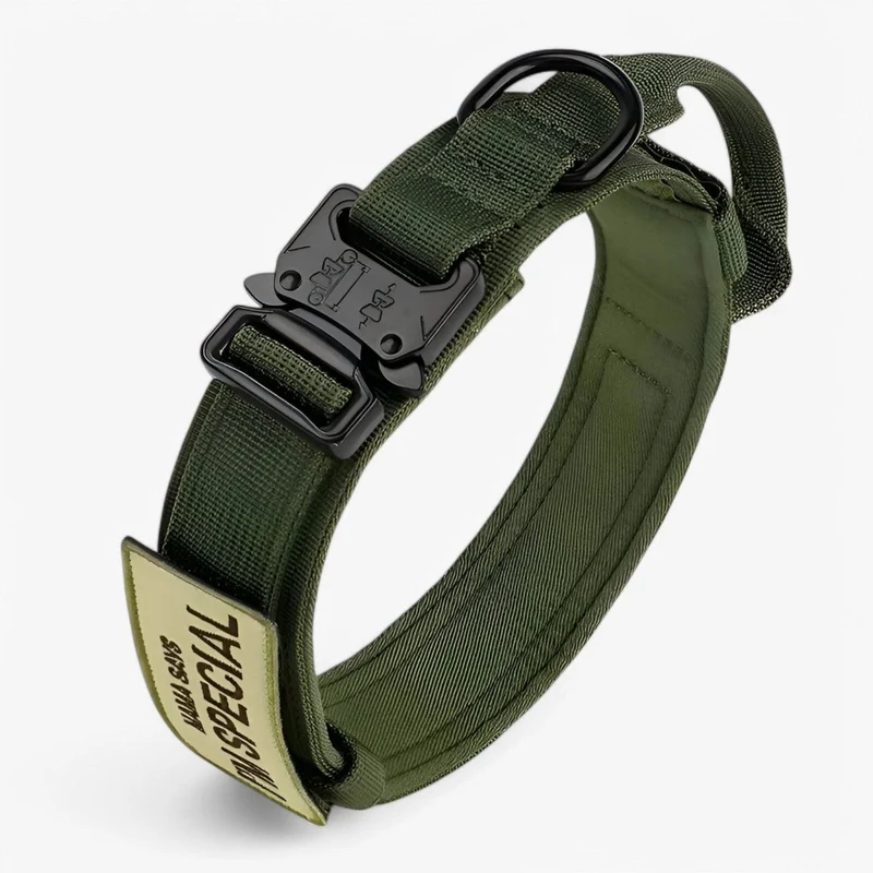 Hondenhalsband – Verstelbaar, Duurzaam Nylon & Met Handgreep