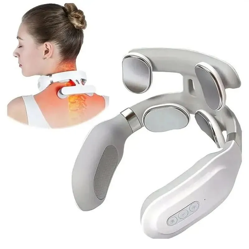 Nekmassageapparaat – Warmte & Trillingen, Draadloos en Compact