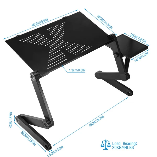 Laptopstandaard 360° – Verstelbaar, Aluminium & Ergonomisch Design