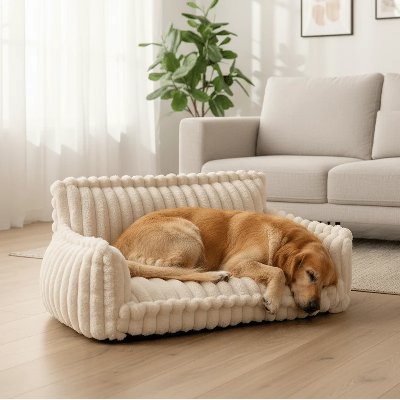Hondenbank met Traagschuim – Wasbaar, Zacht & Antislip Design